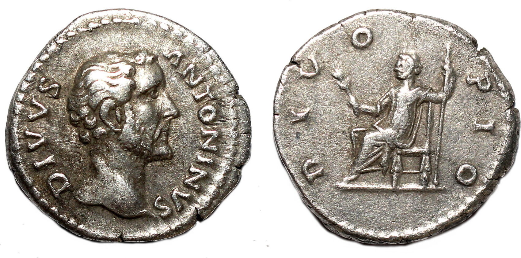 ベストセラー 古代コイン ローマ帝国 古代コイン AR Pius - Denarius ...