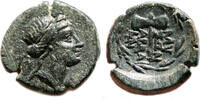 Greek AE15 ABBAITIS (Phrygia) AE15. EF-/EF. Circa 200-0 BC. Double Axe. -