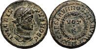 Roman Empire AD 321-324 CRISPUS AE3 (Centenonial). EF. Siscia mint. VOT X - Wreath.