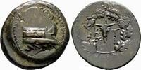 Greek AE28 KYZIKOS (Mysia) AE28. EF-. Circa 300-200 BC. Galley. -