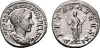 Roman Empire AD 240 GORDIAN III AR Denarius. EF/EF-. The piety. EF / EF-