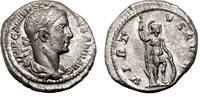 Roman Empire AD 225 SEVERUS ALEXANDER AR Denarius. EF. The Virtus.