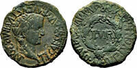 Roman Empire As TIBERIUS AE As. VF+/VF. Wreath. -