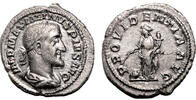 Roman Empire AD 235 MAXIMINUS I THRAX AR Denarius. EF. The providence.