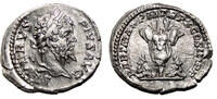 Roman Empire SEPTIMIUS SEVERUS AR Denarius. EF+. LUSTER. The Roman victory. Denarius AD 202 EF+
