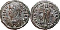 Roman Empire AD 317-320 LICINIUS I AE Follis (reduced). EF. Partially SILVERED. Cyzicus mint. IOVI.