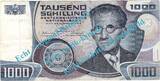 Österreich / Austria 1000 Schilling Banknote Österreich , 1.000 Schilling Schein in gbr. P.152 , von 1983 , AT circulated , 3
