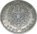 Kaiserreich, Sachsen 5 Mk. 5 Mark Münze 1875 E -Albert König von Sachsen 1873 bis 1902- , s-ss , J.122 -063 please judge by the pictures