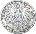 Kaiserreich, Preussen 2 Mk. 2 Mark Münze 1902 A -Kaiser Wilhelm II König von Preussen- , ss , J.102 -0650- please judge by the pictures