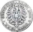 Kaiserreich, Hamburg 2 Mk. 2 Mark Münze 1876 J -Freie und Hansestadt Hamburg- , s , J.61 -0651- please judge by the pictures