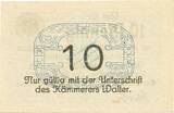 Kleingeld 1914-1922 DE 10 Pf. Wollstein , Notgeld 10 Pfennig Schein unc-kfr. Ti.8090.05.15 , Posen 1917 Verkeh 1 to 1-