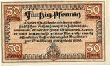 Kleingeld 1914-1922 50 Pf. Erfurt , Notgeld 50 Pfennig Schein unc-kfr. Ti.1755.105.05 , Thüringen 1918 Verk 1 to 1-