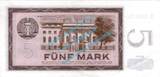 Deutsche Notenbank DDR  Banknote , 5 Mark Schein in f-kfr. DDR-16, Ros.354, P.22 , von 1964 , DDR aunc , 2