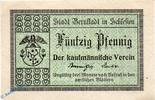 Notgeld Notgeld Bernstadt , Kfm. Verein , 50 Pfennig Schein in kfr. 94 x 62 mm , Tieste 0550.05.10 , Schlesien Verkehrsausgabe -
