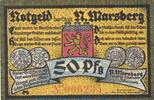 Serienscheine DE 50 Pf. Notgeld Nieder Marsberg 971.1 , 50 Pfennig Schein in kfr. von 1920 , Westfalen -