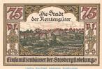 Seriennotgeld Deutschland Notgeld Lennep 75 Pfennig -G- Notgeld Stadt Lennep 791.1 , 75 Pfennig Schein -G- in kfr. von 1921 , Westfalen -