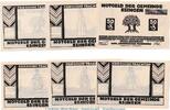 Serienscheine DE 6 Scheine kpl. Notgeld Gemeinde Esingen 353.2 , Set mit 6 Scheinen in kfr. o.D. Schleswig -