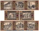 Serienscheine DE 8 Scheine kpl. Notgeld Stadt Lüneburg 840.2 , Set -lila- mit 8 Scheinen in kfr. o.D. NDS -