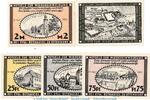 Serienscheine DE 5 Scheine kpl. Notgeld Stadt Ottendorf - Bunzlau 1038.1 , Set mit 5 Scheinen in kfr. von 1921 -
