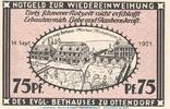 Seriennotgeld Deutschland Notgeld Ottendorf 75 Pfennig Notgeld Stadt Ottendorf - Bunzlau 1038.1 , 75 Scheinen Schein in kfr. von 1921 -