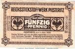 DE 50 Pf. Notgeld Reichsstickstoffwerke Piesteritz , 50 Pfennig Schein in gbr. 5605.10.04 -