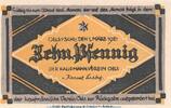 DE 10 Pf. Notgeld Kfm. Verein Oels , 10 Pfennig Schein in kfr. Tieste 5320.05.15 von 1921 -
