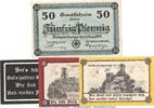 Serienscheine DE 4 Scheine kpl. Notgeld Stadt Eckartsberga 305.1-3 , Set mit 4 Scheinen in kfr. von 1921 , SA -