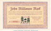 Großnotgeld Inflation 10 Millionen Mark Notgeld Molkereiverband Leer, 10 Million Mark Schein in kfr. Keller 2981.b NDS -