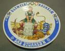 Deutschland Grosser Wandteller/Sammelteller - Olympia Bavarie - Das Stoahebn - München 27 cm -