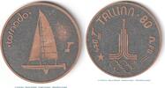 Tallinn Olympia Medaille Olympische Sommerspiele in Moskau , Tallinn 1980 - Tornado - 5 cm -