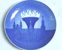 Russland Olympia Wandteller/Sammelteller - Olympiade Moskau 1980 , Russland - 18 cm -