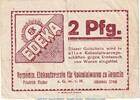 Notgeld 2 Pf. Demmin Tieste 1335.15.21 , Notgeld Einkaufsverein 2 Pfennig Schein in gbr. o.D. -