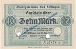 Großnotgeld 10 Mk. Kissingen , Banknote 10 Mark Schein in kfr.E , Geiger 272.02 , 1918 Grossnotgeld -