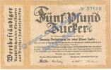 Wertbeständig DE 5 Pfund Zucker Stralsund , Banknote 5 Pfund Zucker Schein in gbr. Müller 4805.2 Wertbeständig -