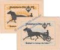 Serienscheine DE 2 Scheine kpl. Hamburg , Notgeld -Traber- Set mit 2 Scheinen in kfr. M-G 524.1.c , Hamburg 1921 -