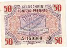 Alliierte Besatzung RF 50 Pf. Banknote , 50 Pfennig Schein in kfr. FBZ-6, Ros.213, S.1006 Rheinland 1947 -Y- -