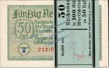 WW2 Besatzungsausgabe Bündel 100 x 50 Pf. o.D. 1 Bündel - 100 Scheine , ... 1,907.29 £  +  21.67 £ shipping