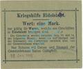 Notgeld 1914/15 1 Mk. Eidelstedt , Notgeld 1 Mark -Produktion- in kfr. Diessner 87.2.a Schleswig 1915 -
