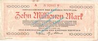 Inflation DE 10 Mio. Mk. Neuwied , Notgeld 10 Millionen Mark Schein in gbr. Keller 3903.y RHL von 1923 -