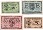 Notgeld Deutschland 4 Scheine kompl. Gemeinde Ruhpolding , Satz mit 4 Scheinen in kfr. Tieste 6305.01 bis 04 -