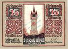 Notgeld DE 25 Pf. Straubingen , Notgeld 25 Pfennig in kfr-unc 7180.05.31 , Bayern 1918 Verkehrsaus -