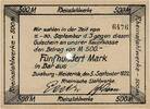 Inflation 1922 DE 500 Mk. Duisburg , Banknote 500 Mark Schein unc-kfr. Müller 1250.1 , Rheinland 1922 -