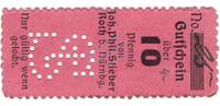Kleingeld 1914-1922 10 Pf. Roth , Notgeld 10 Pfennig Schein unc-kfr. Ti.6235.05.06 , Bayern o.D. -