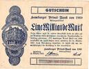 Inflation 1923 DE 1 Mia. Mk. Hamburg , Banknote 1 Milliarde Mark Schein gbr. Keller 2120.d , Hamburg 1923 Inf -