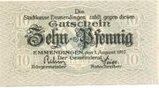 Kleingeld 1914-1922 10 Pf. 1917 Emmendingen , Notgeld 10 Pfennig Schein ... 1.99 £  +  7.79 £ shipping