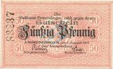 Kleingeld 1914-1922 50 Pf. 1917 Emmendingen , Notgeld 50 Pfennig Schein ... 3.90 £  +  7.79 £ shipping