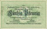 Kleingeld 1914-1922 50 Pf. 1917 Emmendingen , Notgeld 50 Pfennig Schein ... 7.72 £  +  7.79 £ shipping