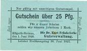Kleingeld 1914-1922 25 Pf. 1920 Ellguth-Steinau , Notgeld 25 Pfennig Sch... 15.61 £  +  7.79 £ shipping