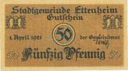 Kleingeld 1914-1922 DE 50 Pf. 1921 Ettenheim , Notgeld 50 Pfennig Schein... 2.95 £  +  7.79 £ shipping