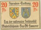 Winterhilfsspende 20 Pf. 1937-38 Winterhilfsspende , 20 Pfennig Schein L... 41.18 £  +  13.00 £ shipping